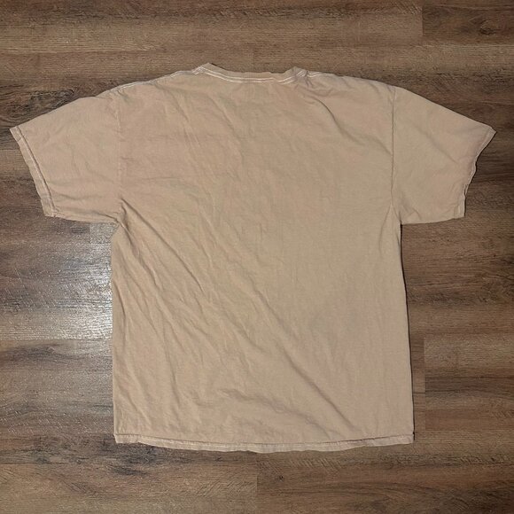 Nirvana Smiley Short Sleeve L/XL Brown Cotton Graphic Band T Shirt - Picture 2 of 6